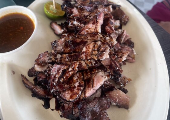 smoked pork at Sinalau Bakas Himbaan Bongol