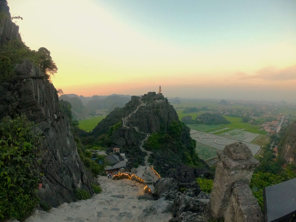 Sunset at Mua Caves